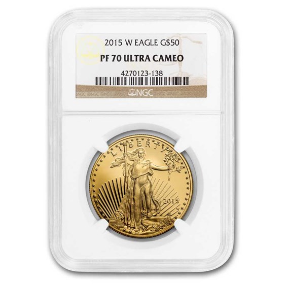 2015-W 1 oz Proof Gold American Eagle PF-70 NGC 2015-W 1 oz Proof Gold American Eagle PF-70 NGC